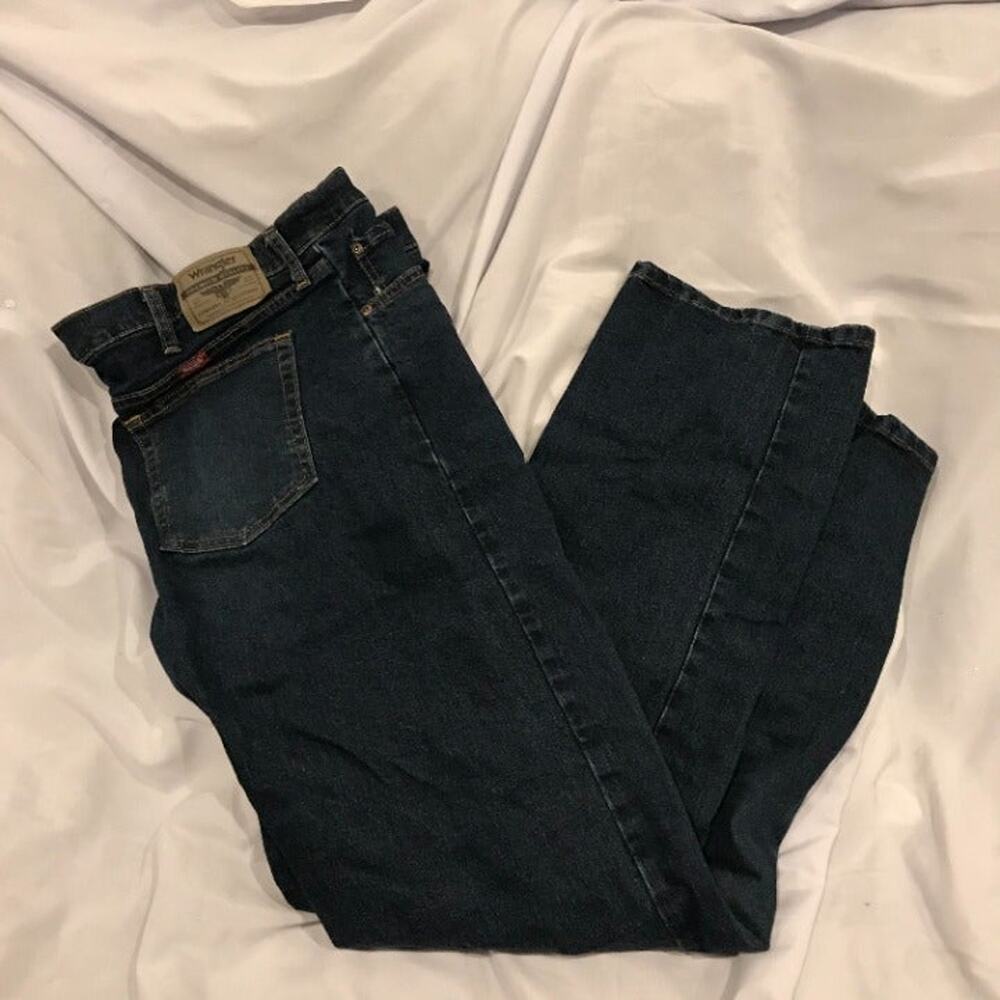 Wrangler Regular Fit Straight Leg Jeans Mens 36x34
